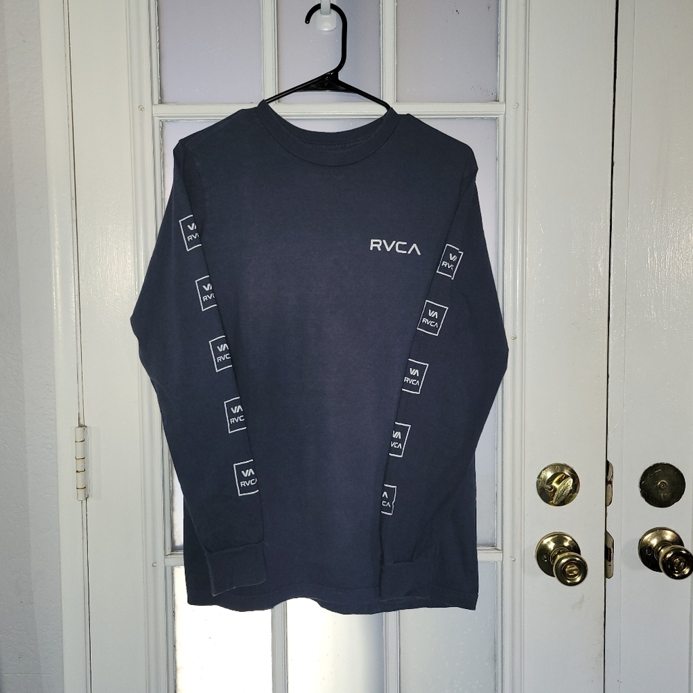 {SOLD} RVCA Navy Long Sleeve Shirt
